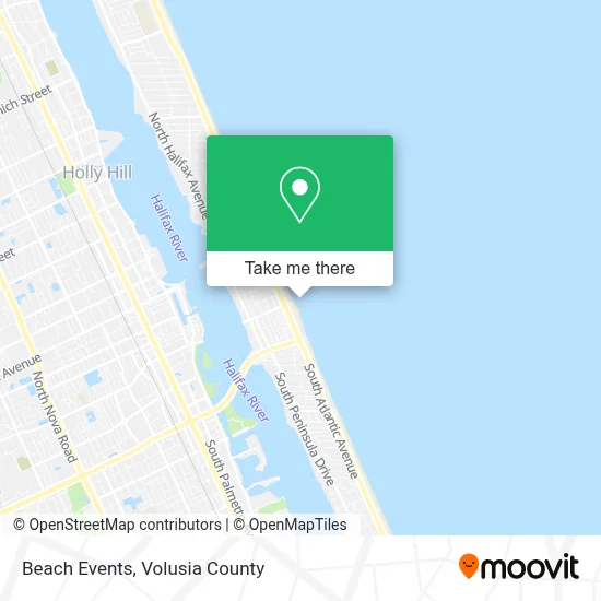 Beach Events map