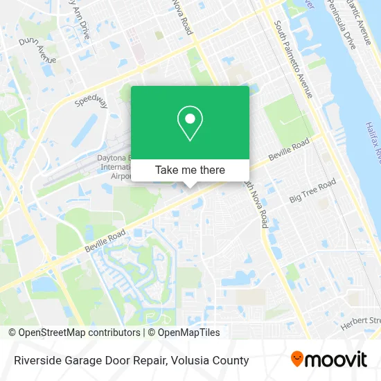 Riverside Garage Door Repair map