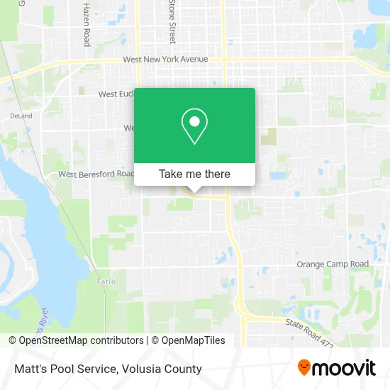 Matt's Pool Service map