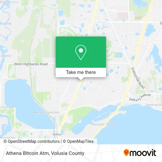 Athena Bitcoin Atm map