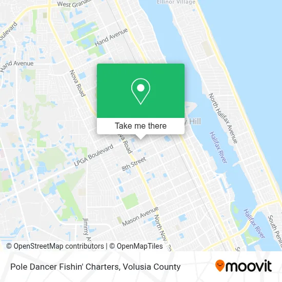 Pole Dancer Fishin' Charters map