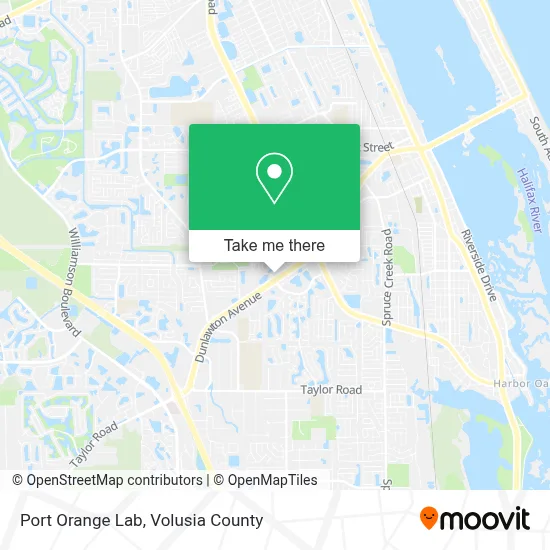Port Orange Lab map