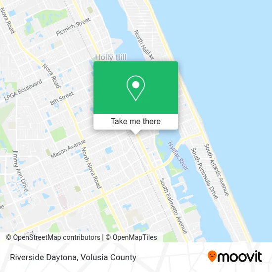 Riverside Daytona map