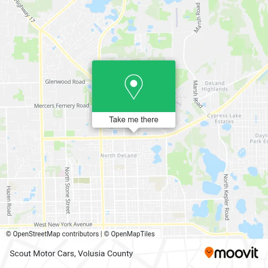 Scout Motor Cars map
