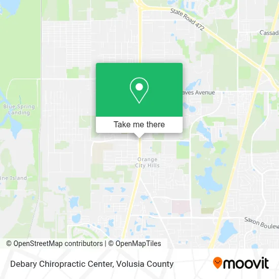 Debary Chiropractic Center map
