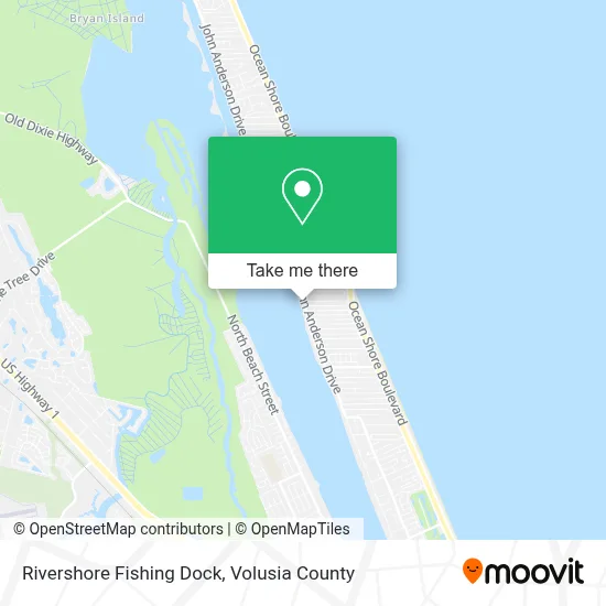 Rivershore Fishing Dock map