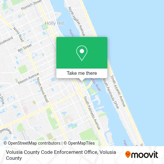 Volusia County Code Enforcement Office map