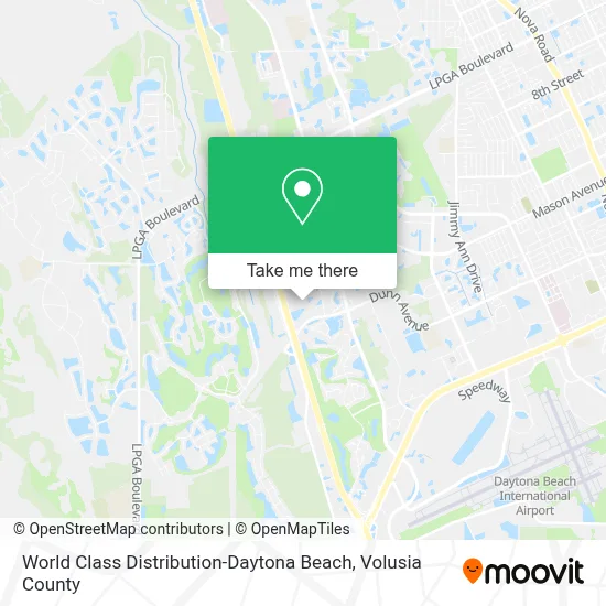 World Class Distribution-Daytona Beach map