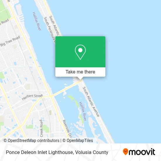 Ponce Deleon Inlet Lighthouse map