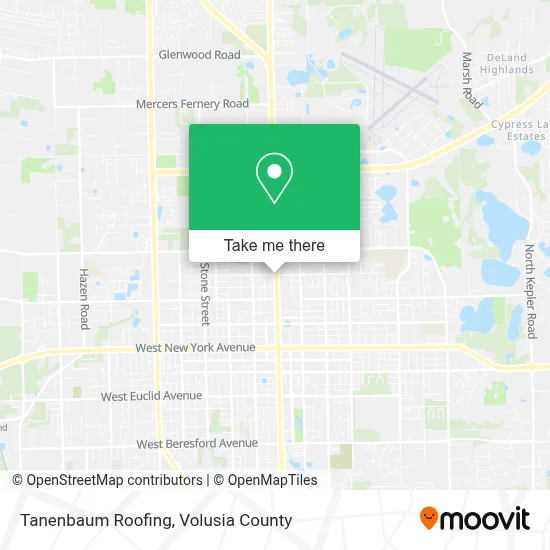 Tanenbaum Roofing map