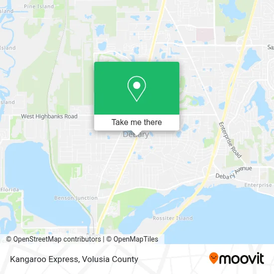 Kangaroo Express map
