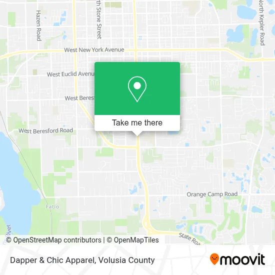 Dapper & Chic Apparel map