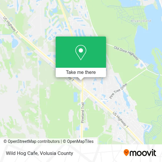Wild Hog Cafe map