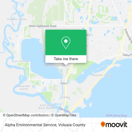 Alpha Environmental Service map