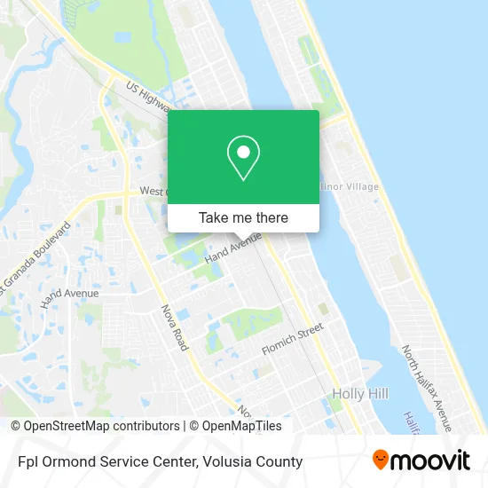 Fpl Ormond Service Center map