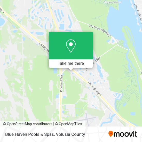 Blue Haven Pools & Spas map