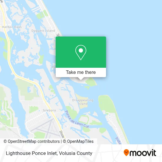 Lighthouse Ponce Inlet map