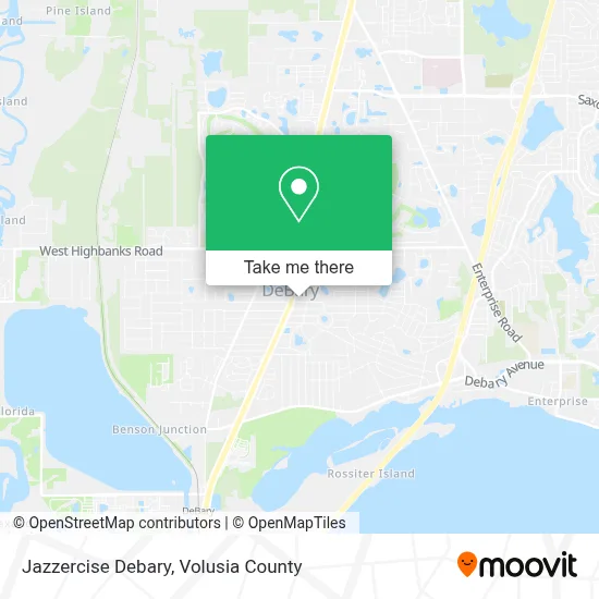 Jazzercise Debary map