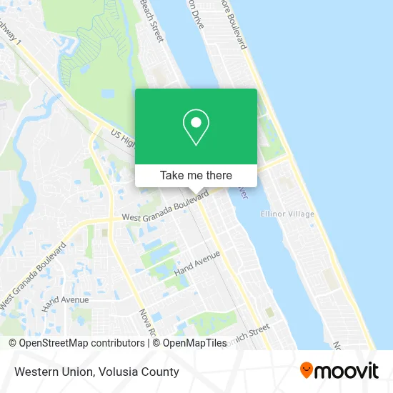 Western Union map