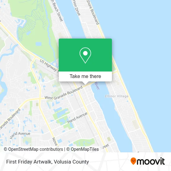 First Friday Artwalk map