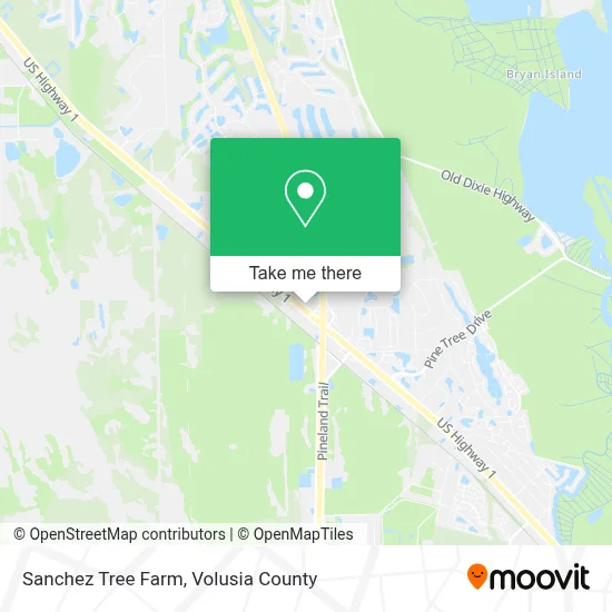 Sanchez Tree Farm map