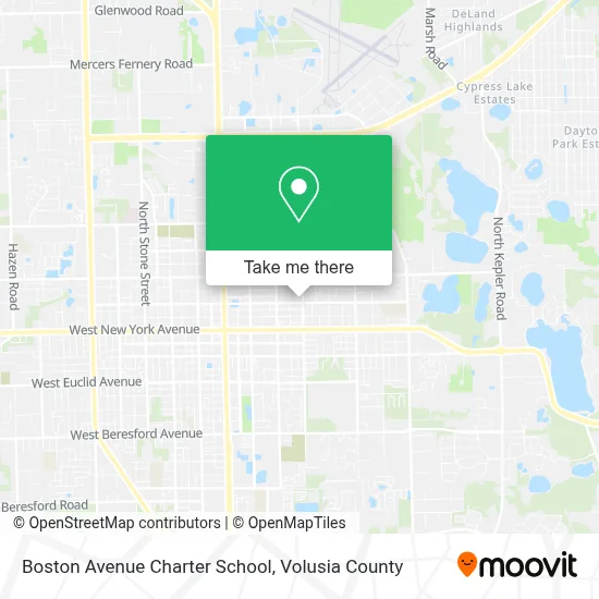 Boston Avenue Charter School map