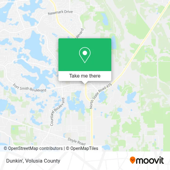 Dunkin' map