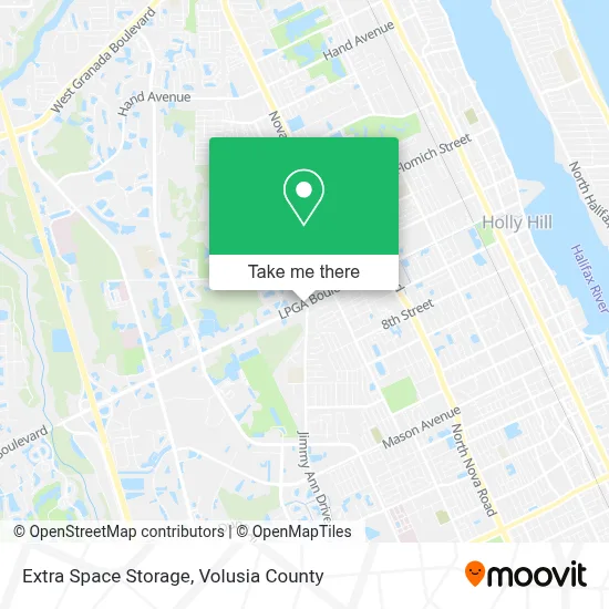 Extra Space Storage map