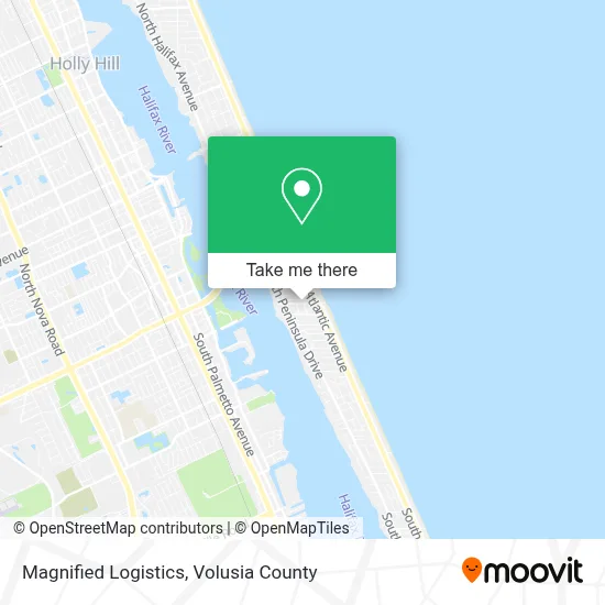 Magnified Logistics map