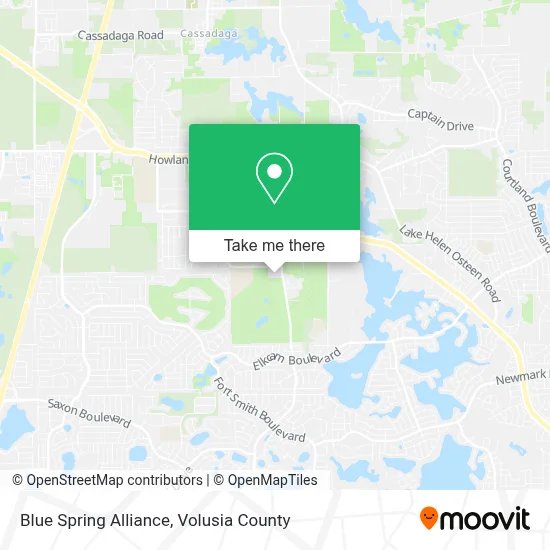 Blue Spring Alliance map