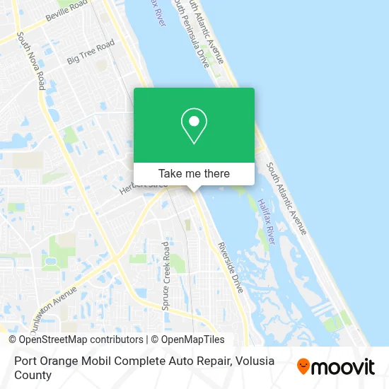 Port Orange Mobil Complete Auto Repair map