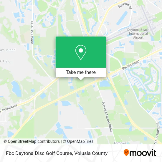 Fbc Daytona Disc Golf Course map