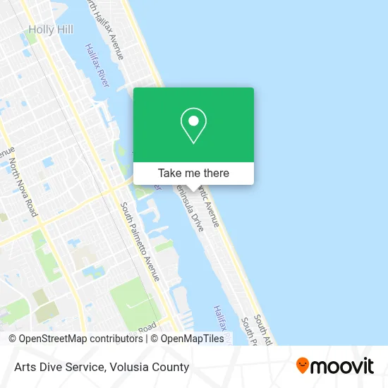 Arts Dive Service map