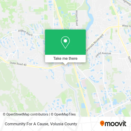 Community For A Cause map