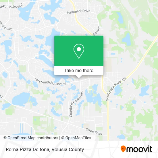 Roma Pizza Deltona map