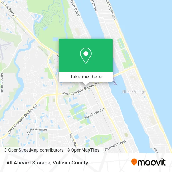All Aboard Storage map
