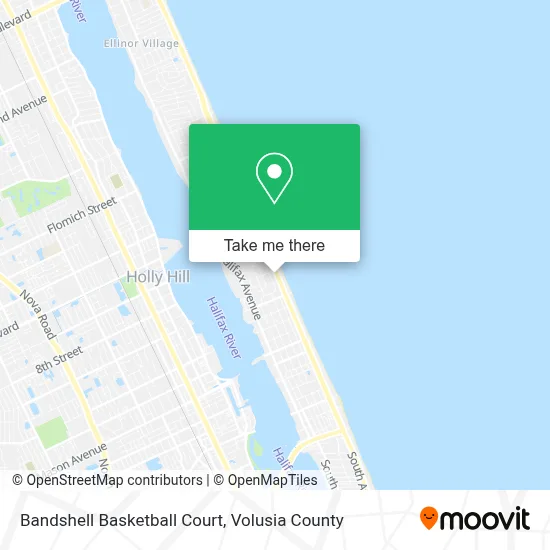 Bandshell Basketball Court map