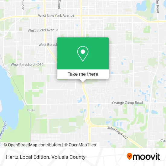 Hertz Local Edition map