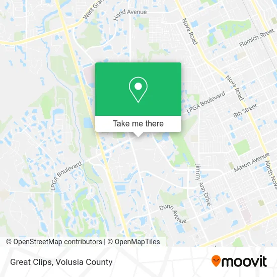 Great Clips map