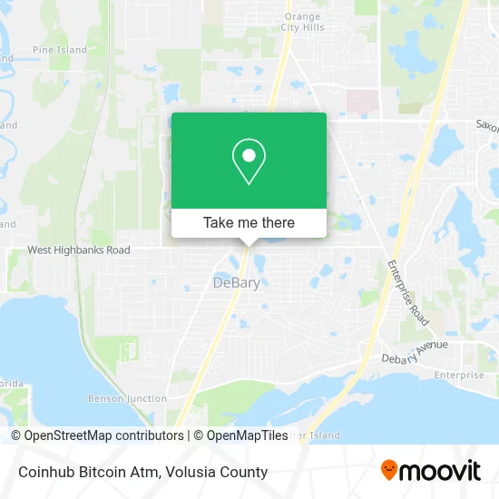 Coinhub Bitcoin Atm map