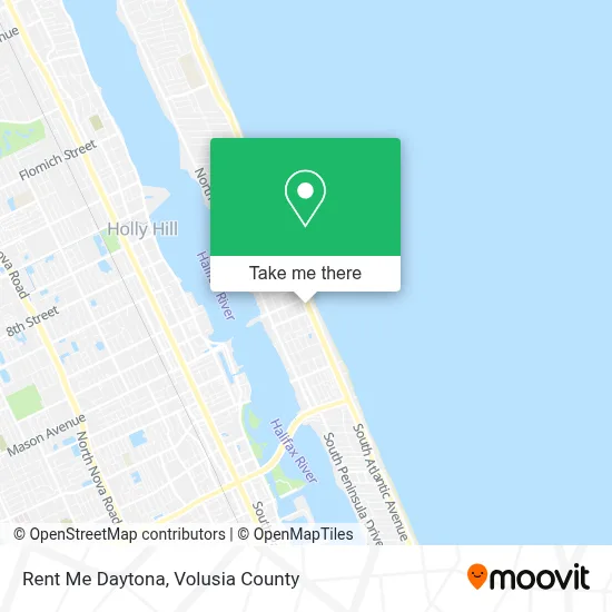 Rent Me Daytona map