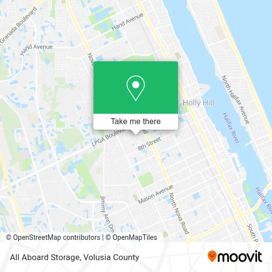 All Aboard Storage map