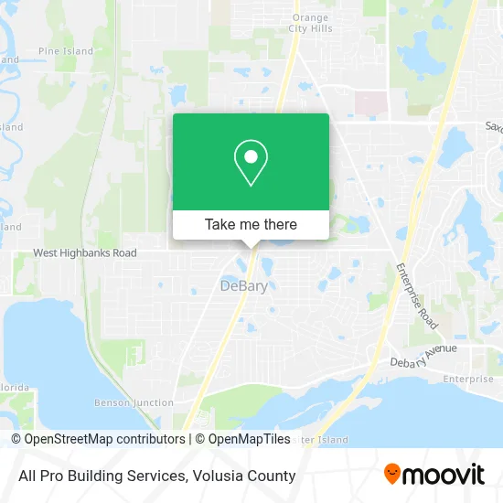 All Pro Building Services map