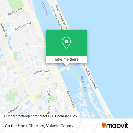On the Hook Charters map