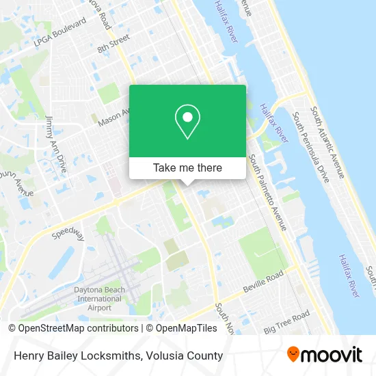 Henry Bailey Locksmiths map