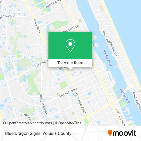Blue Dragon Signs map