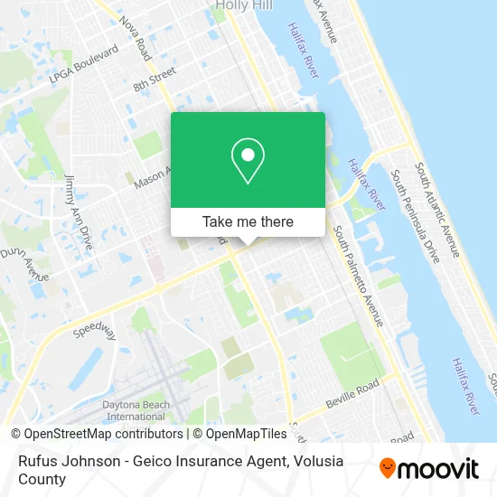Rufus Johnson - Geico Insurance Agent map