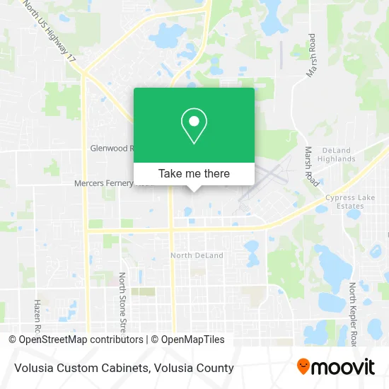 Volusia Custom Cabinets map