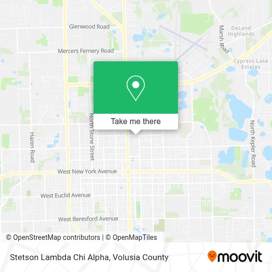 Stetson Lambda Chi Alpha map