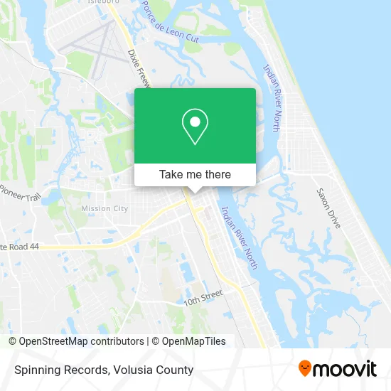 Spinning Records map